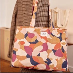 Brand New Sezane & Ines Longevial print Totebag.